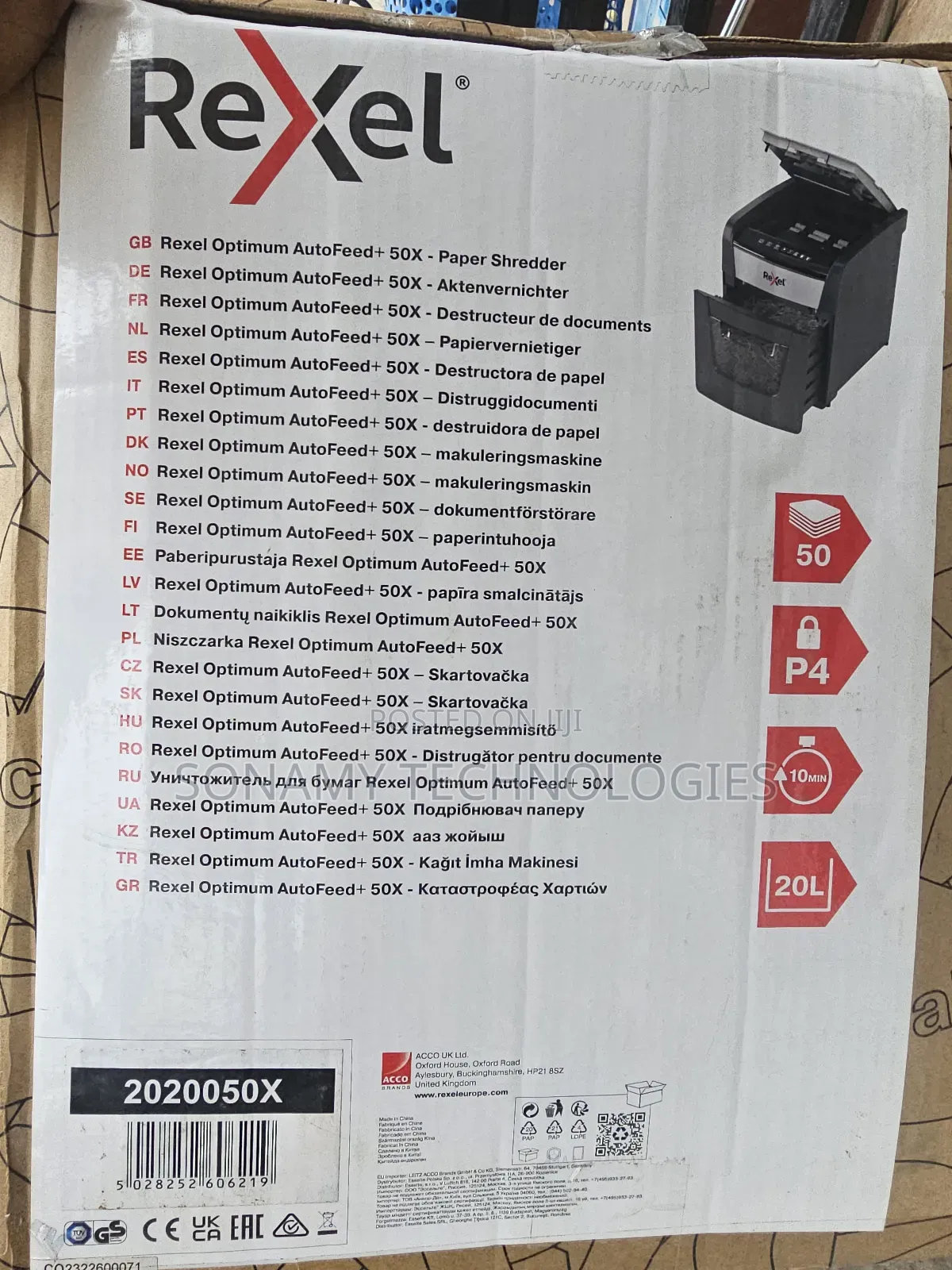 Rexel Shredder Auto 50x
