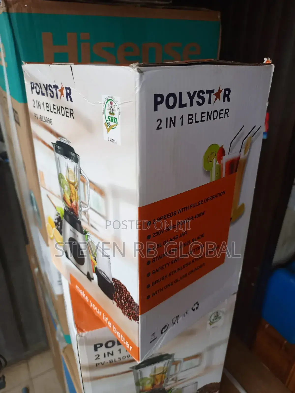 Polystar 2 in 1 Blender Pv-Bl509g