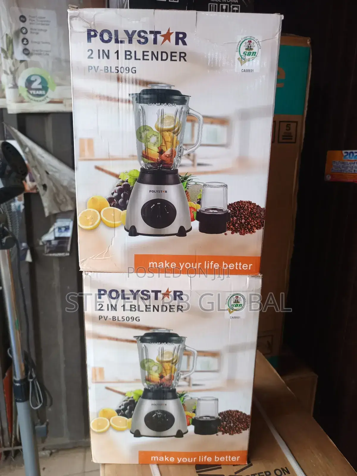 Polystar 2 in 1 Blender Pv-Bl509g