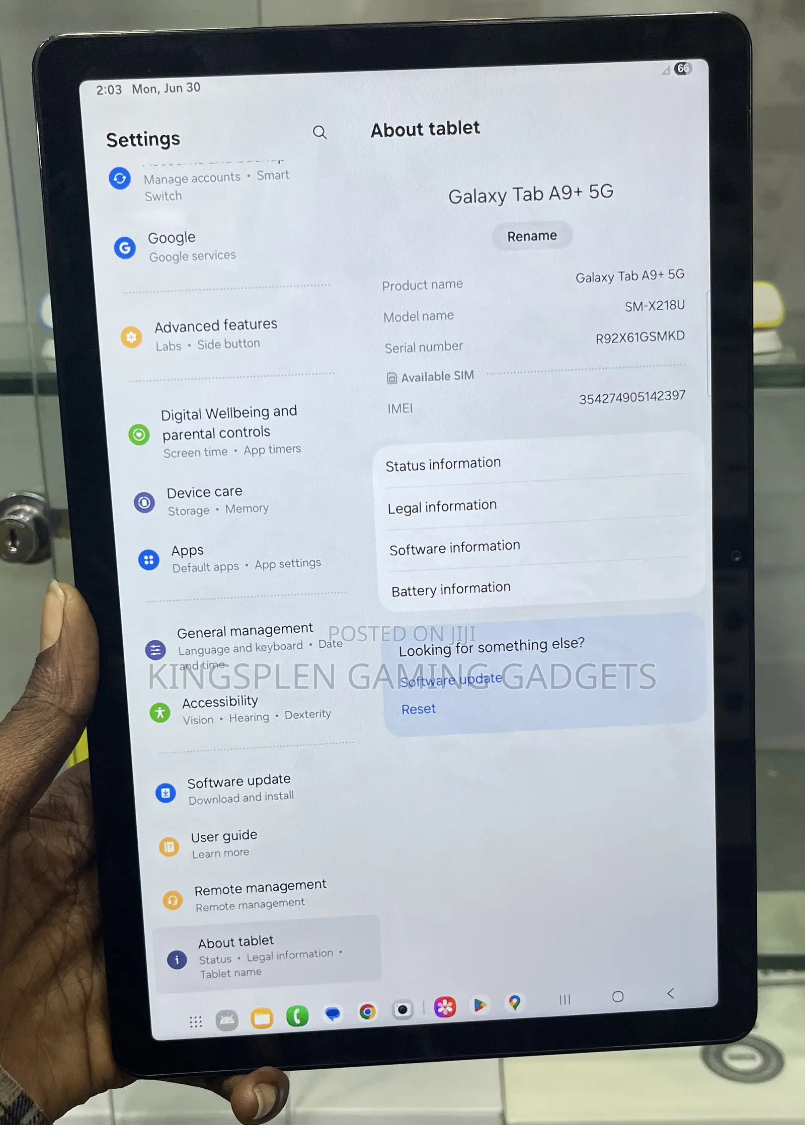 Samsung Galaxy Tab A9+ 64 GB Black