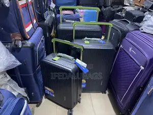 Set of Quality Authentic Hard Shell Wide Pole Travel Luggage