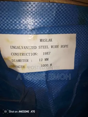 12mm Black Steel Wire Rope