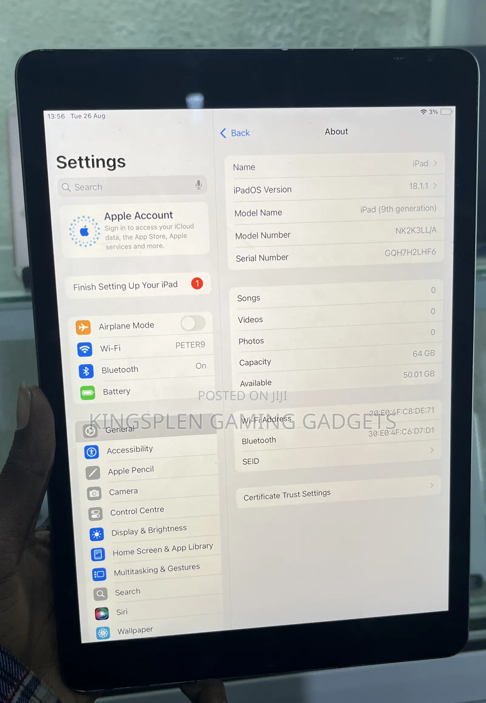 Apple iPad 10.2 (2021) 64 GB Gray
