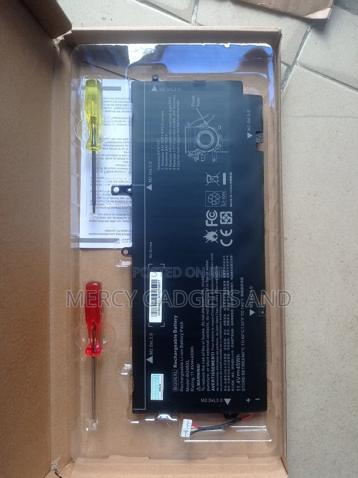 Hp Elitebook 1040 G3 Series Bg06xl Rechargeable Laptop Battery