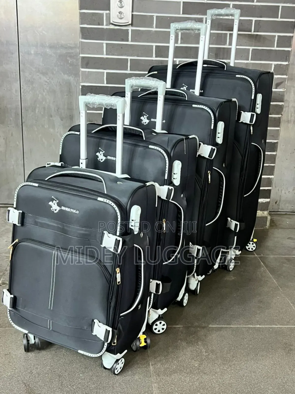 Set of 4 Fabric Luggage