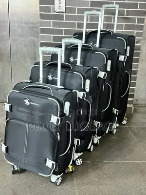 Set of 4 Fabric Luggage