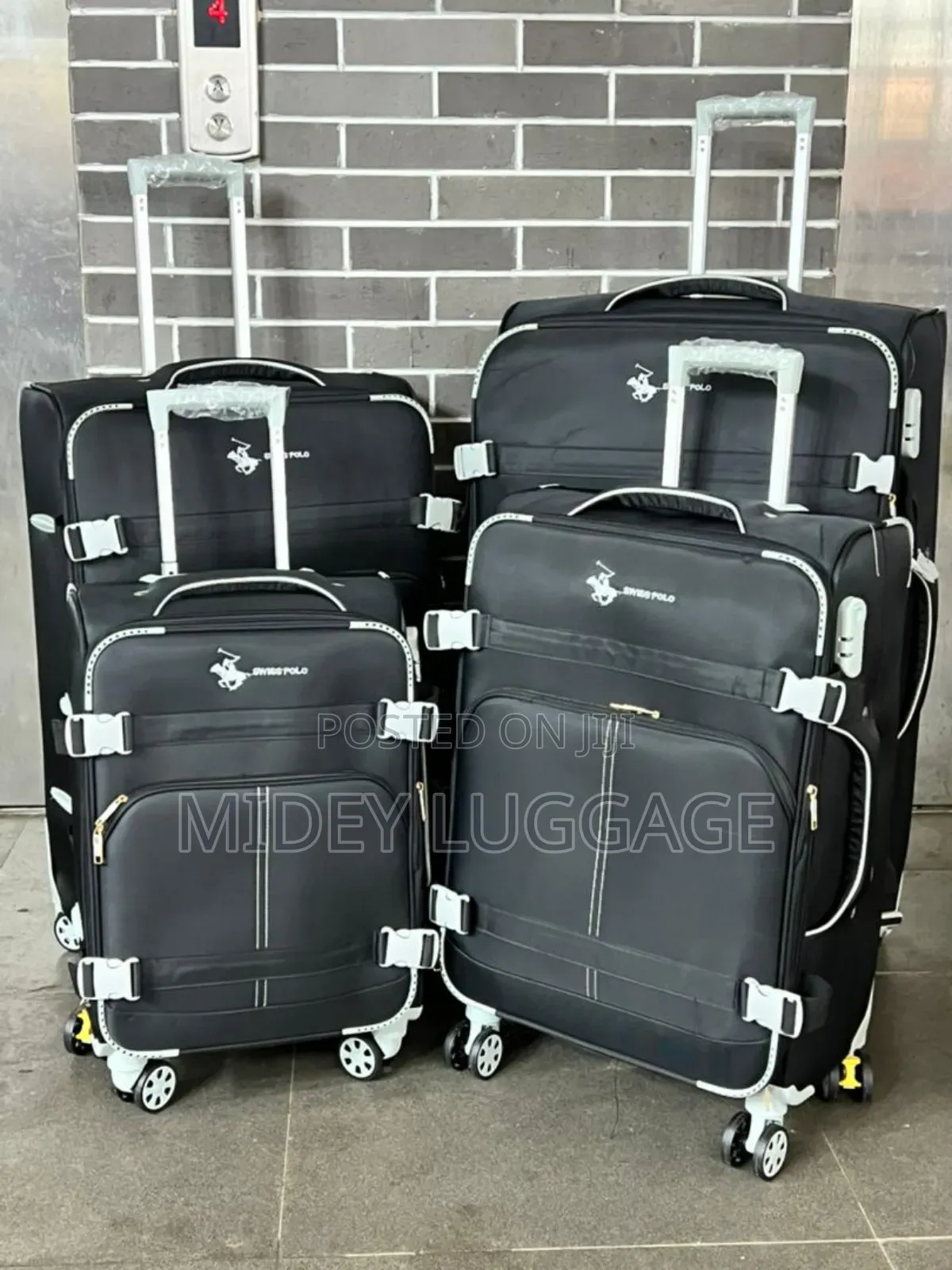 Set of 4 Fabric Luggage