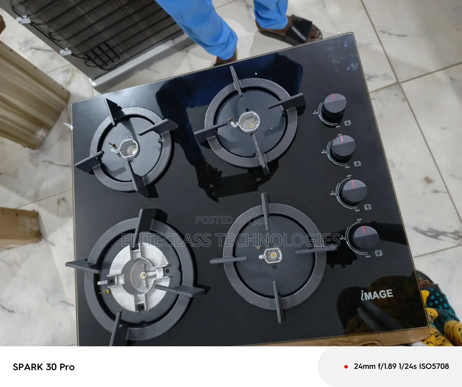 Ecoignite Image Inbuilt 4 Gas Burner Hob