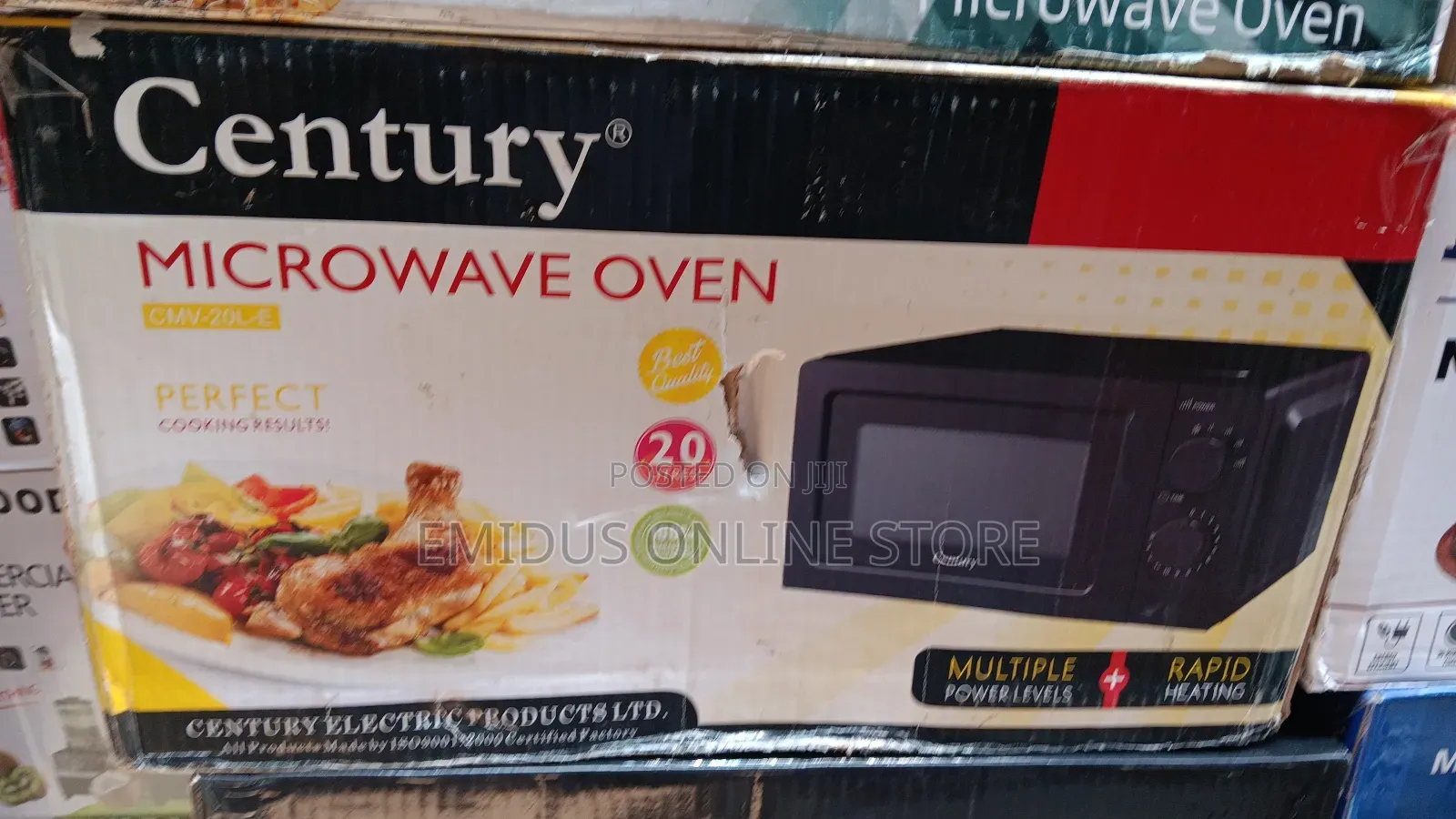 Century 20liter Microwave Black
