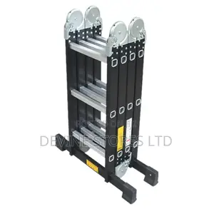 12ft 4x3 Heavy Duty Aluminum Foldable Ladder