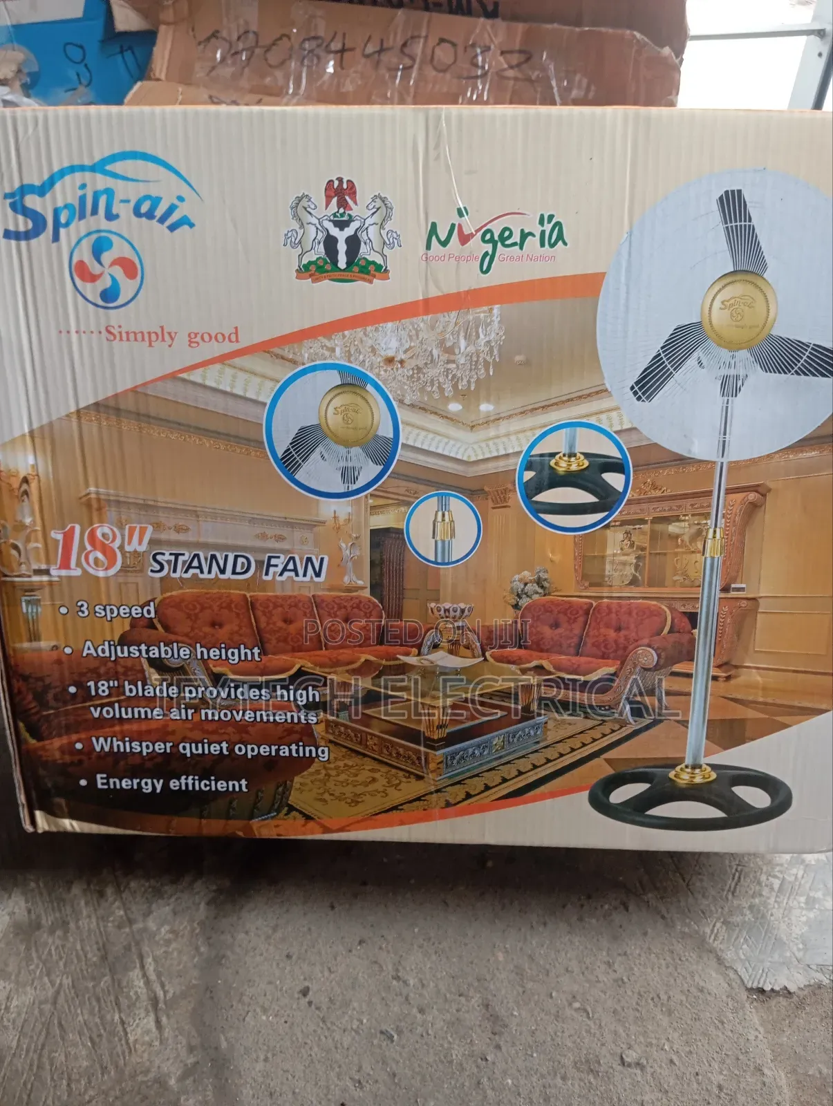 Spin Air Standing Fan