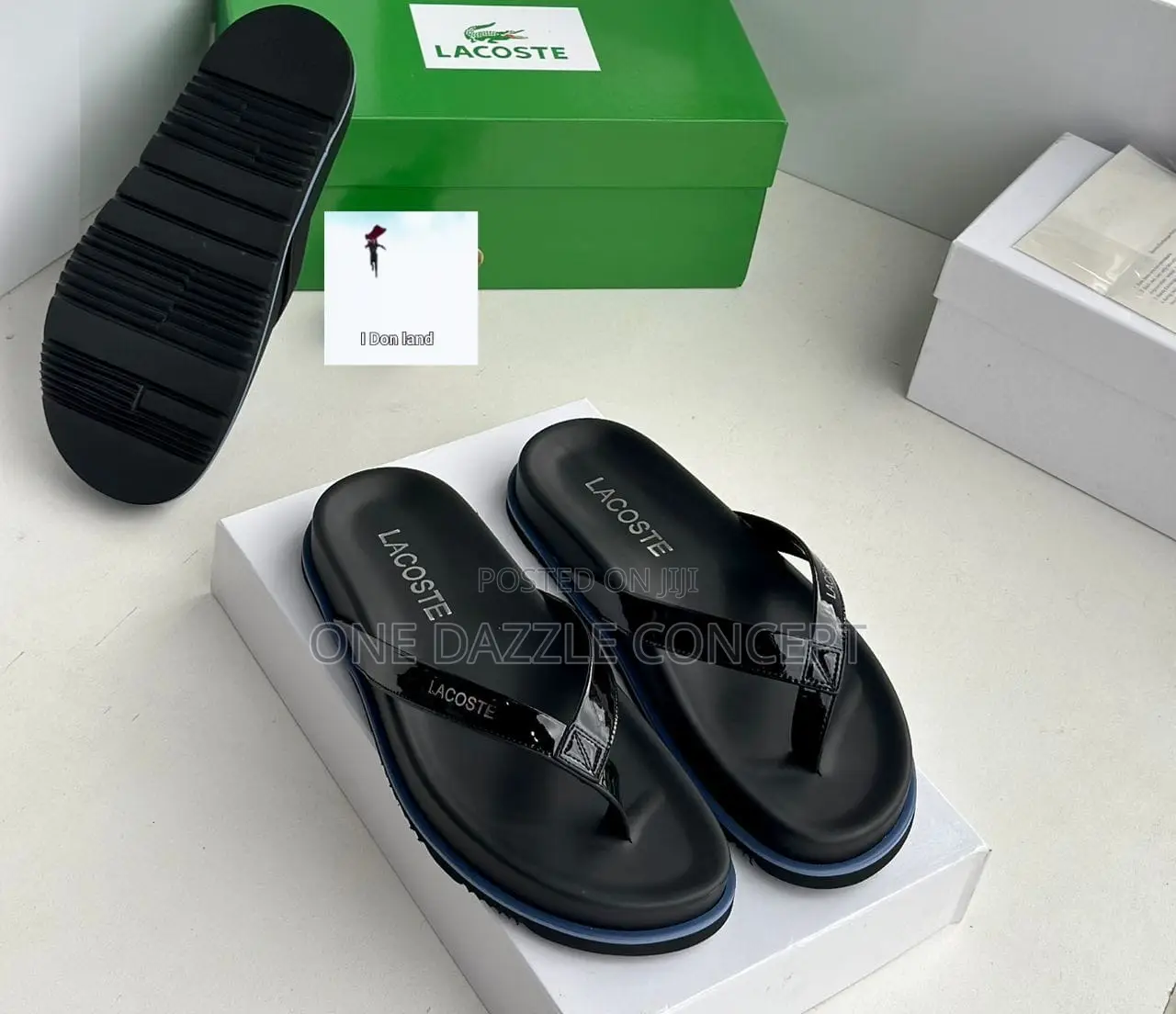 Lactose High Quality Leather Slides