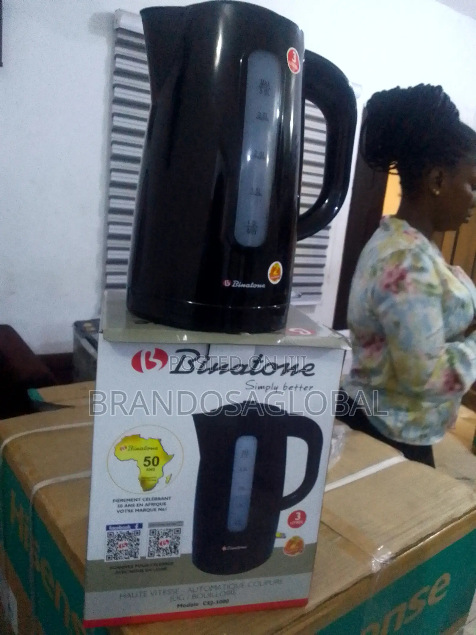 Binatone Cej-3000 – 3000w Electric Kettle