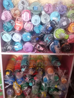 Water Bottles With and Without Straw
