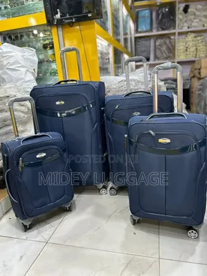 Set of 3 Rubber Luggage Boxes