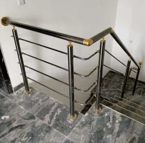 Black and Gold Stainless Handrail