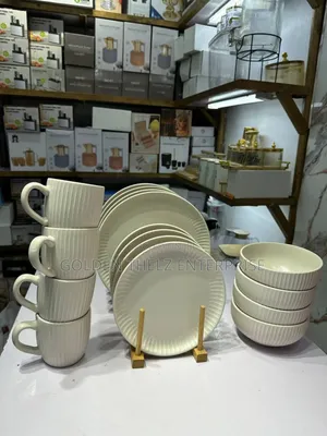 16pcs Dinner Set Available in Black,Grey and Cream Color