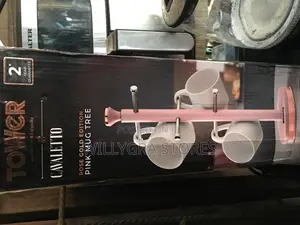 Tower Cavaletto Mug Tree With Stainless Steel Stoppers
