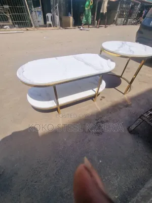 Gold and Black Stainless Center Table