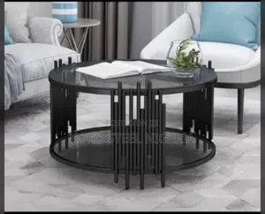 Gold and Black Stainless Center Table