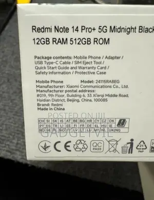 New Xiaomi Redmi Note 14 Pro+ 5G 512 GB Blue