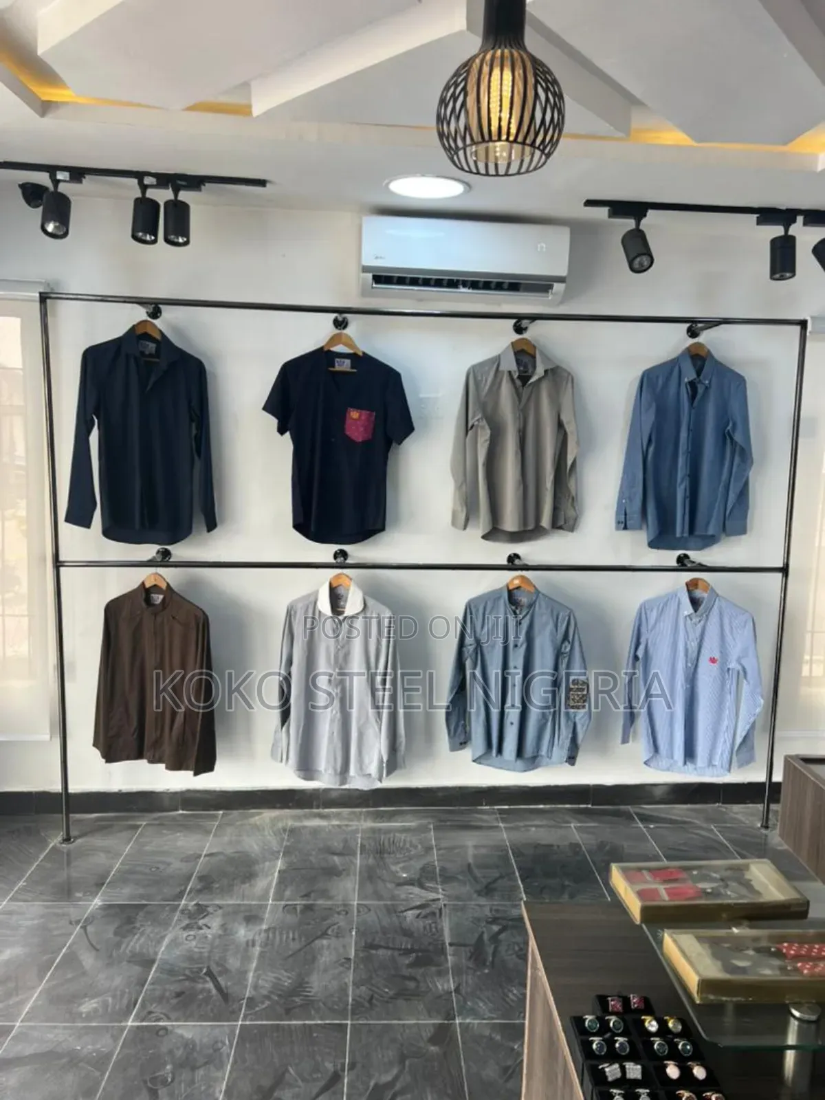 Stainless Gold Showroom Hanger