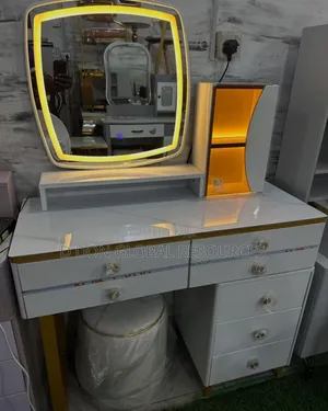 Makeup Table With Stool