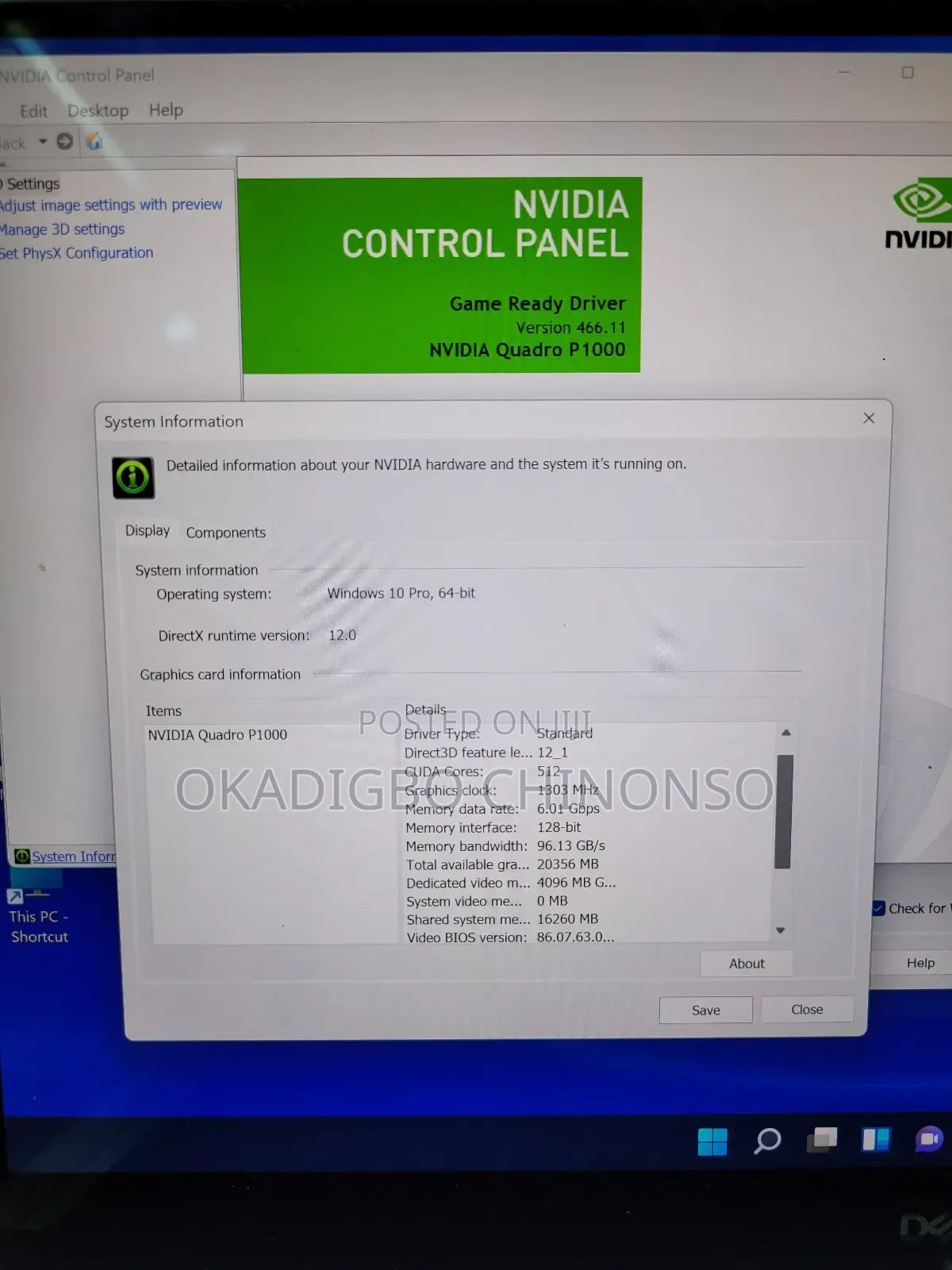 Laptop Dell Precision 5530 32GB Intel Core i7 SSD 512GB