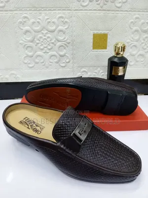 Brown Leather Half Shoe