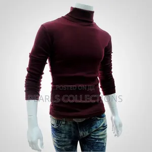 Red Turtle Neck Polo for Men