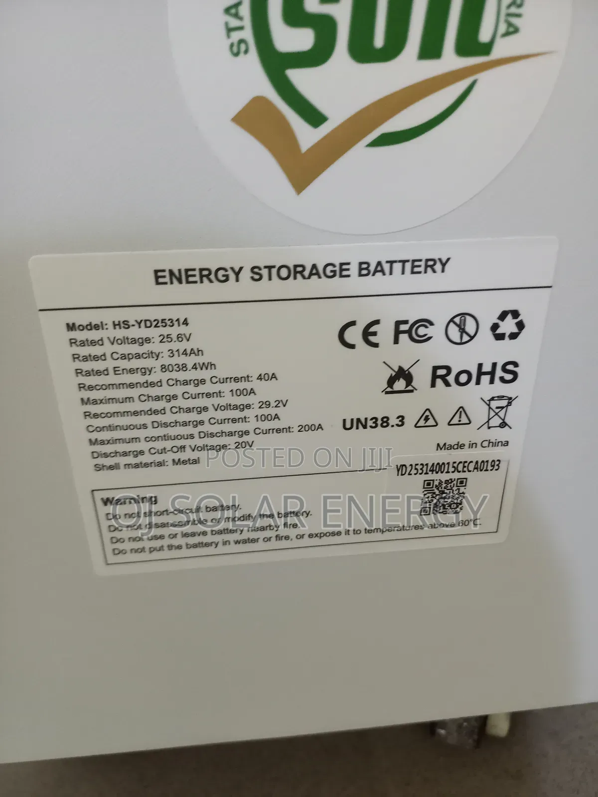 8kwh Haisic Lithium Battery