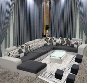 Quality Living Room Couch. Set of U-Shape Sofa Chairs