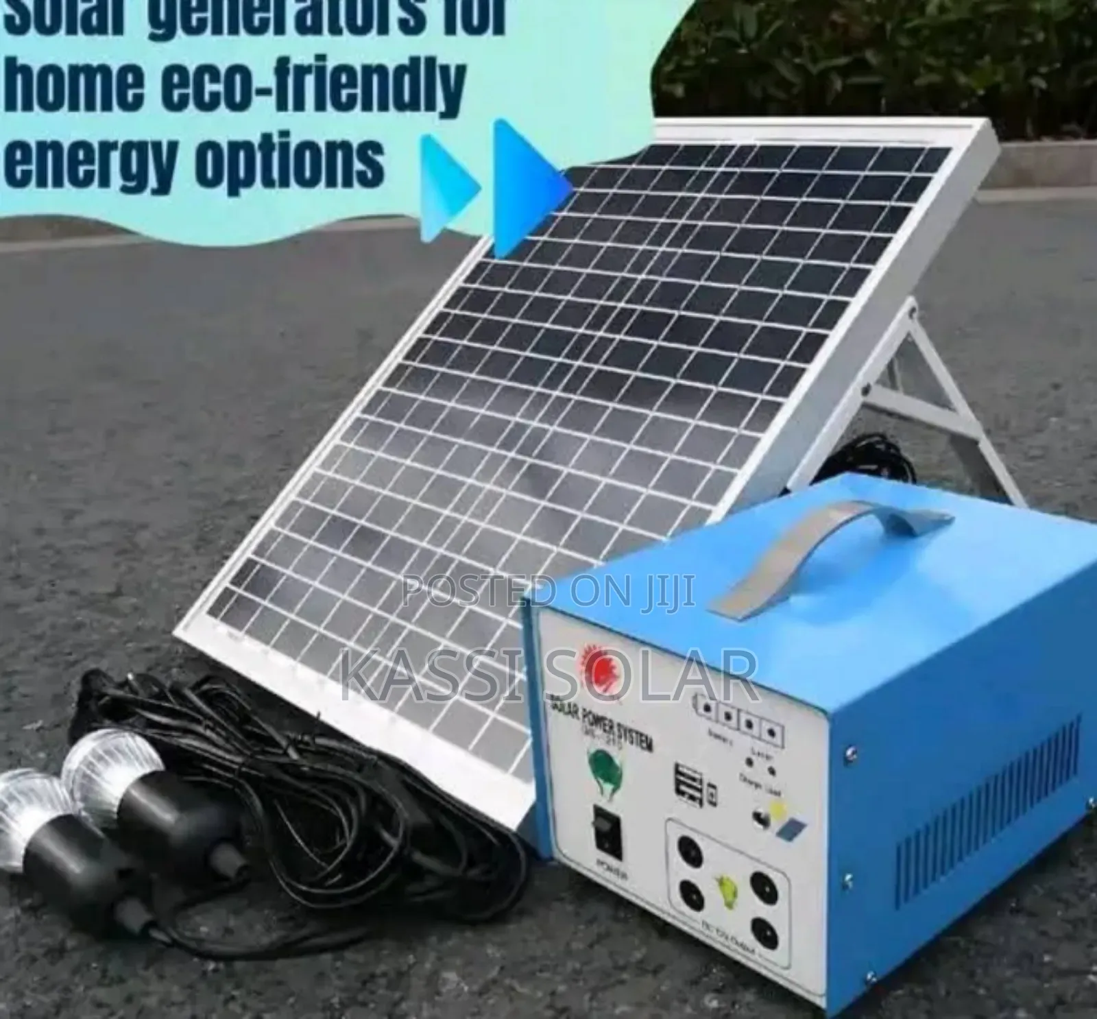 Mini Flat Solar Generator With Panel