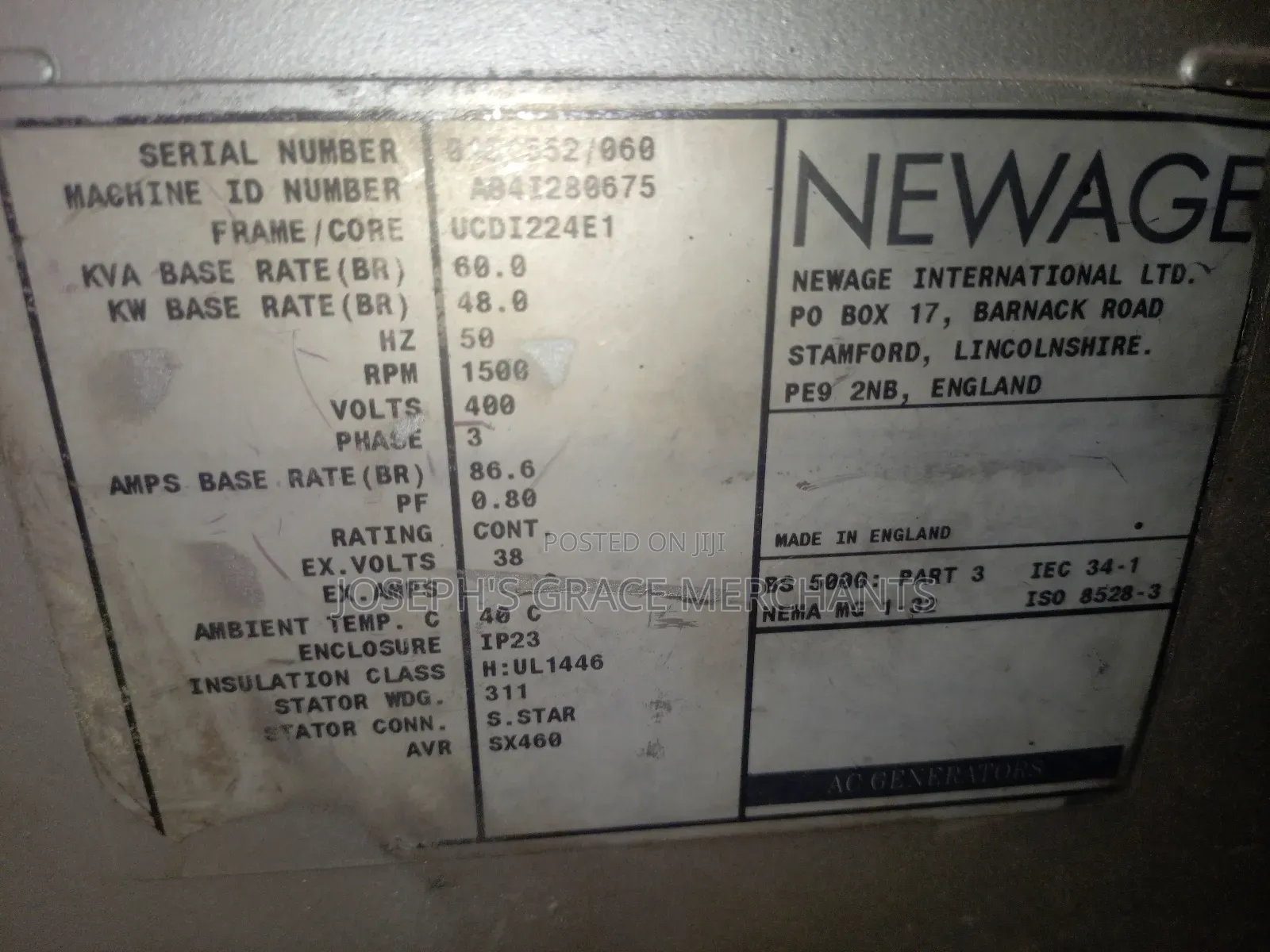 60kva Perkins Basic Generator 1000 Series Uk🇬🇧