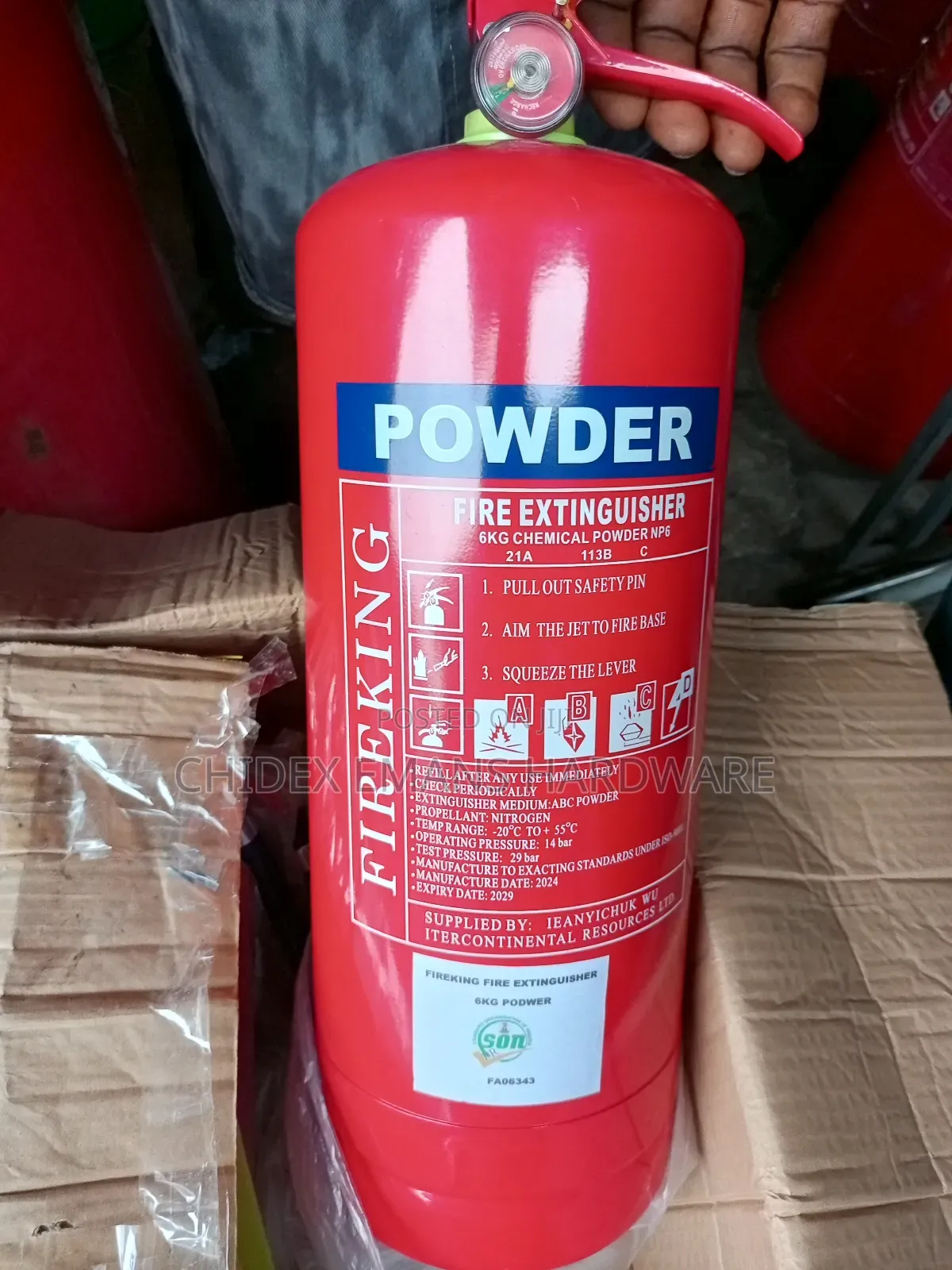 Abc Fire Extinguisher 4kg(All Sizes Available)