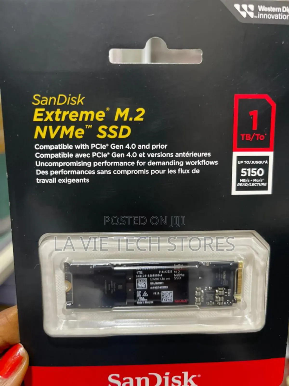 Sandisk Extreme M.2 Nvme Pcie Gen 4.0 Internal SSD - 1tb