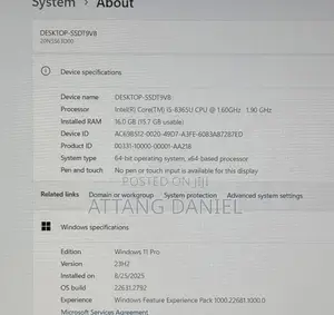 Laptop Lenovo ThinkPad T580 16GB Intel Core I5 SSD 256GB