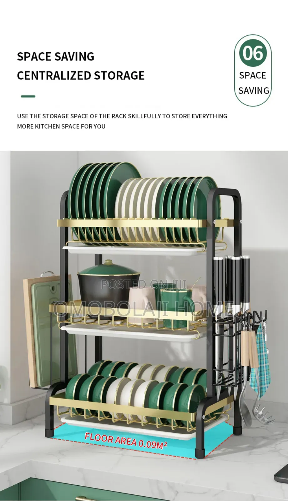3 Layer Plate Rack
