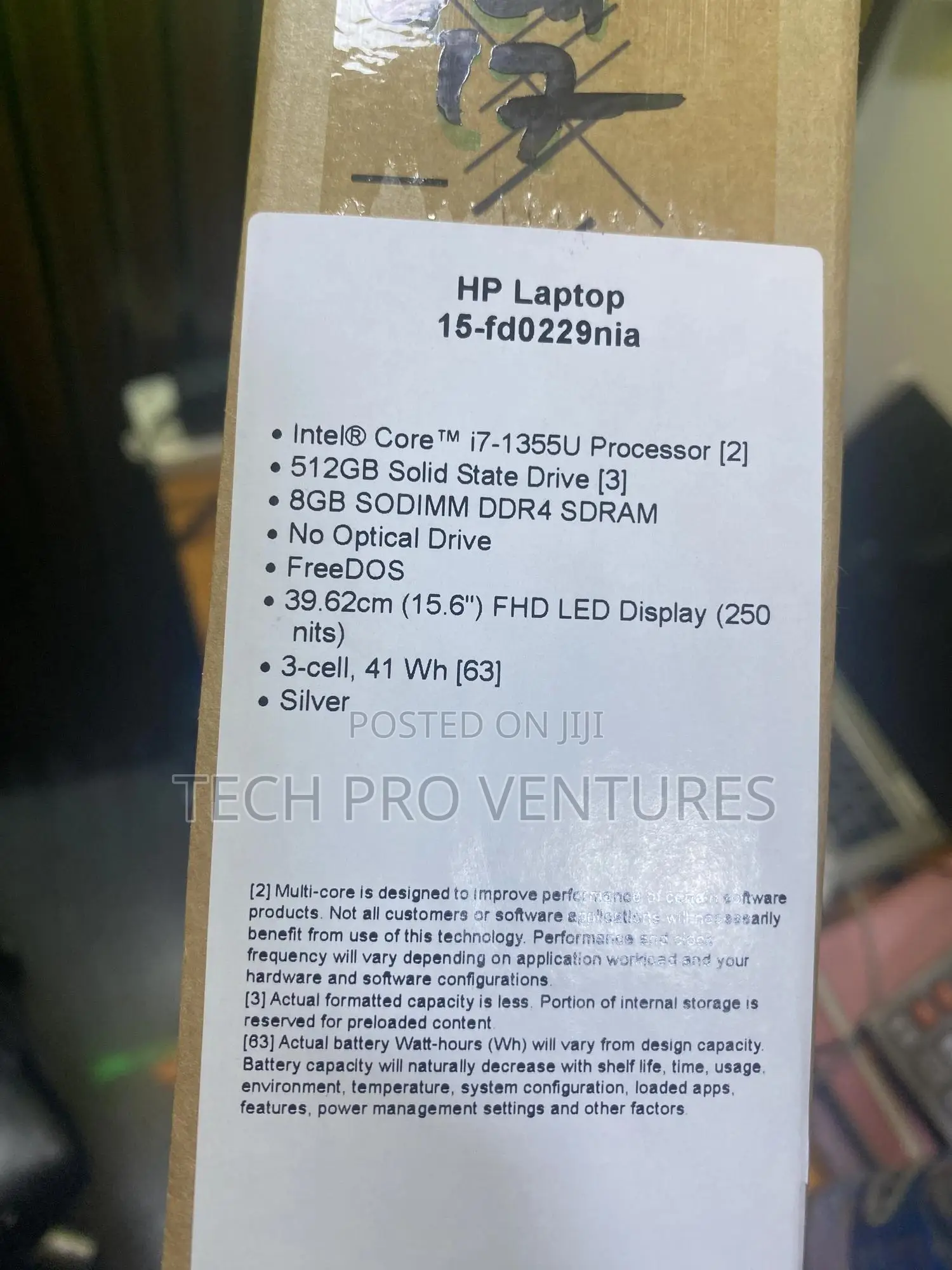 New Laptop HP 15 8GB Intel Core I7 SSD 512GB