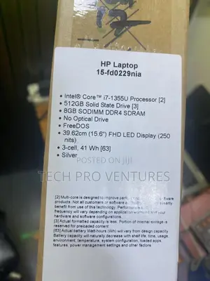 New Laptop HP 15 8GB Intel Core I7 SSD 512GB
