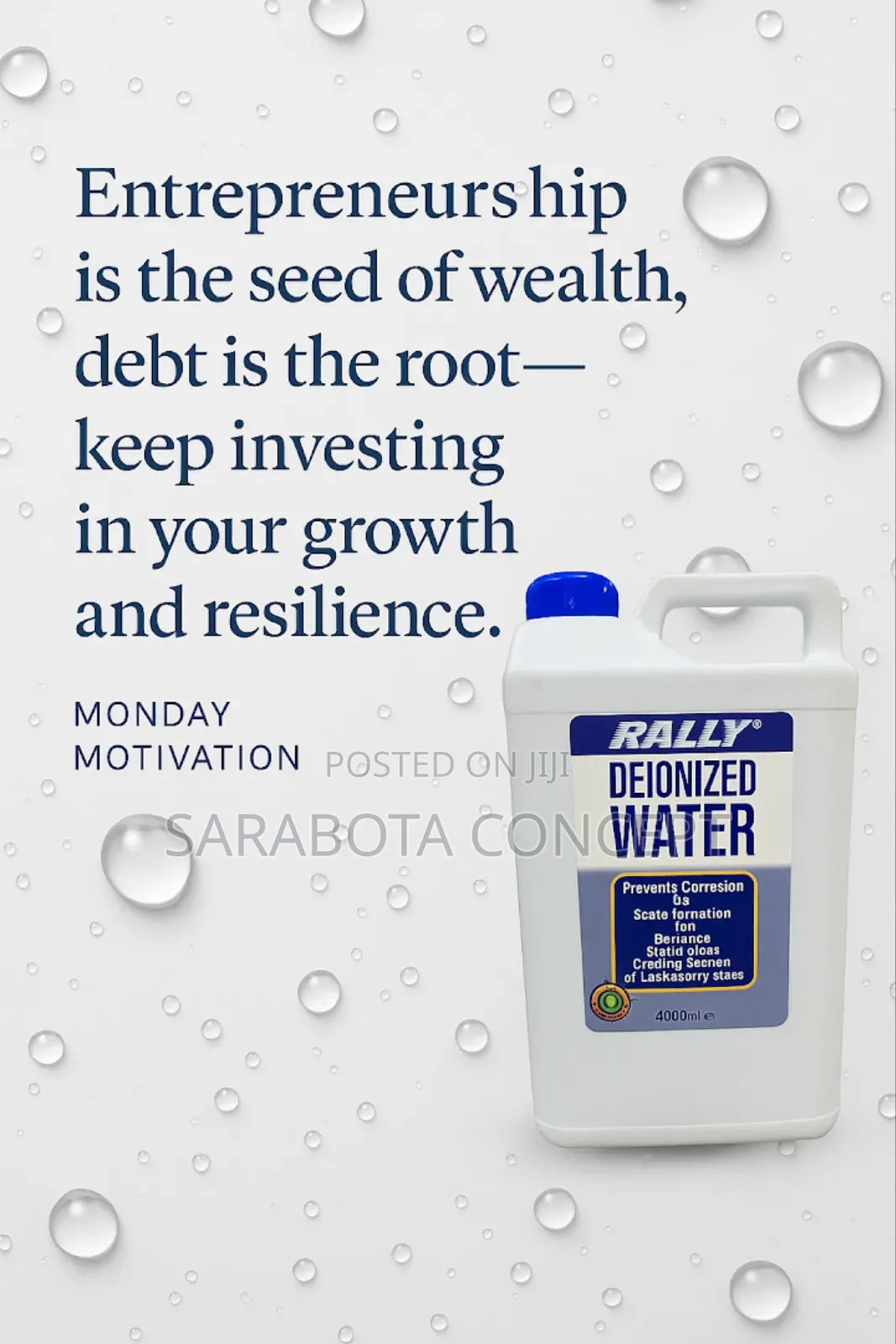 Rally Distilled Water
