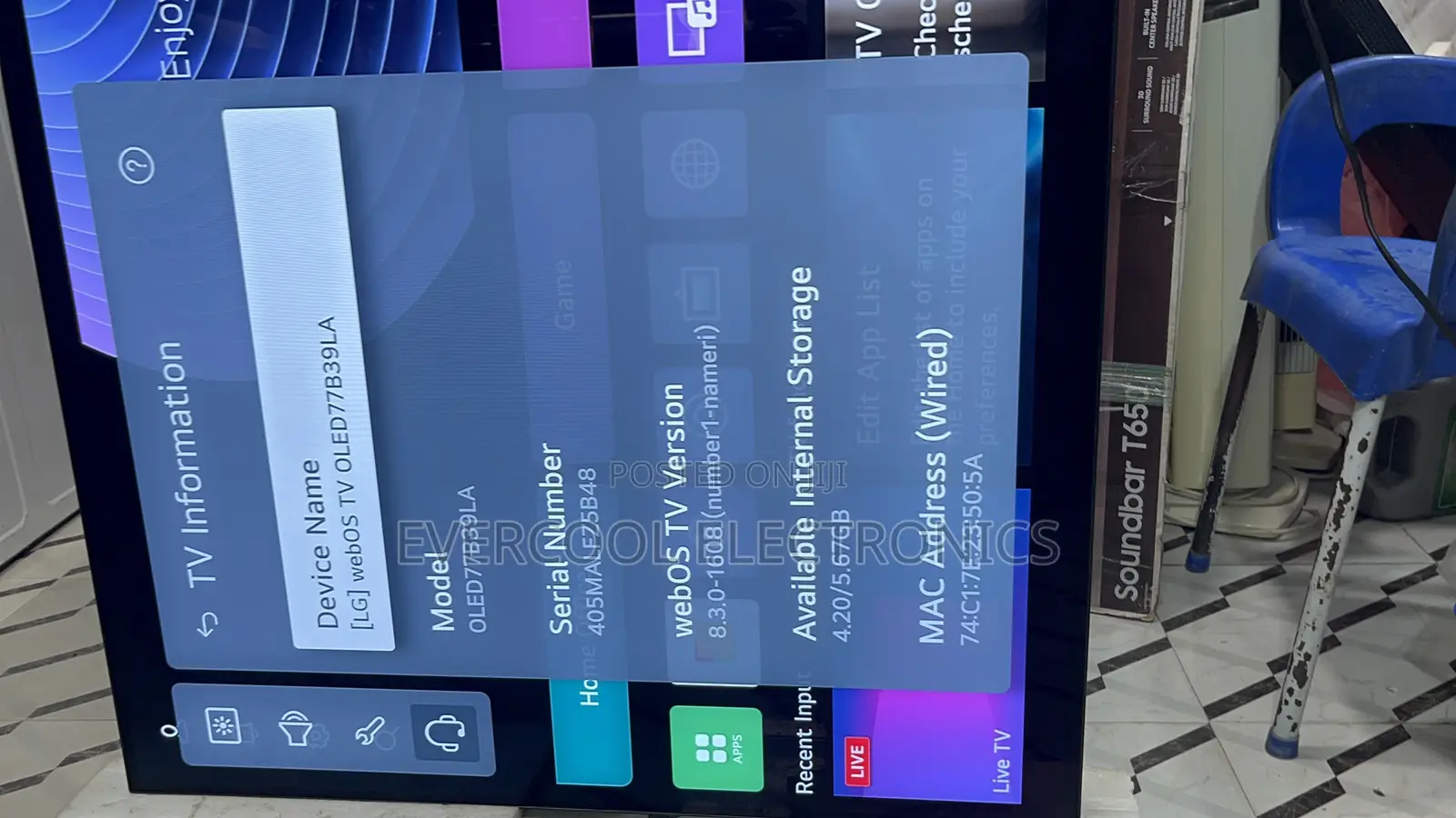 High-End 2024 77” Lg Oled Evo Smart Tv
