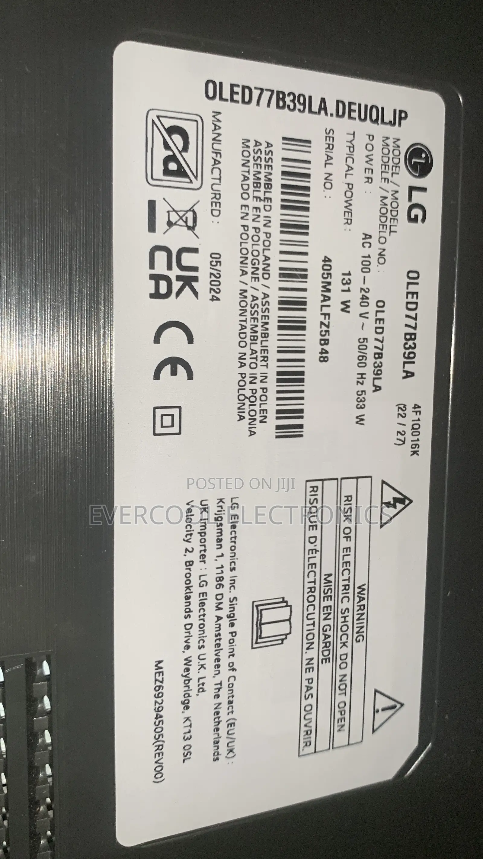 High-End 2024 77” Lg Oled Evo Smart Tv