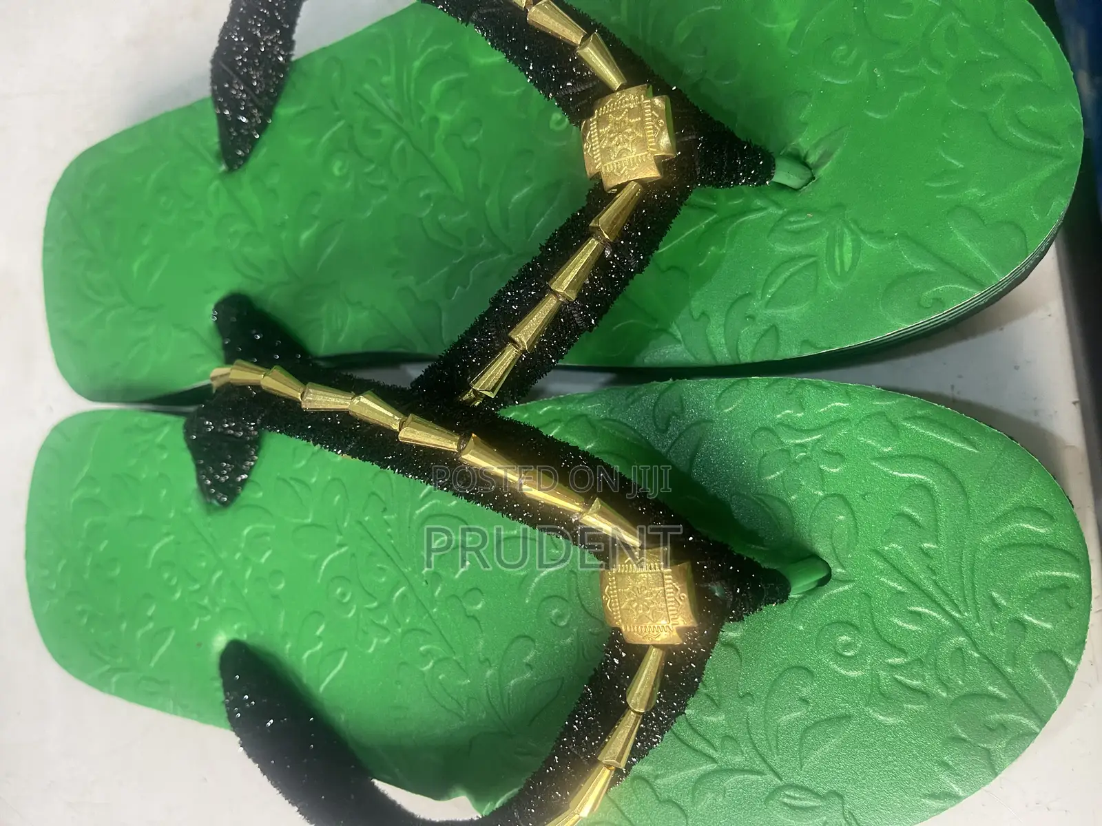 Stylish Beaded/Flowered Slippers