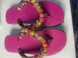 Stylish Beaded/Flowered Slippers