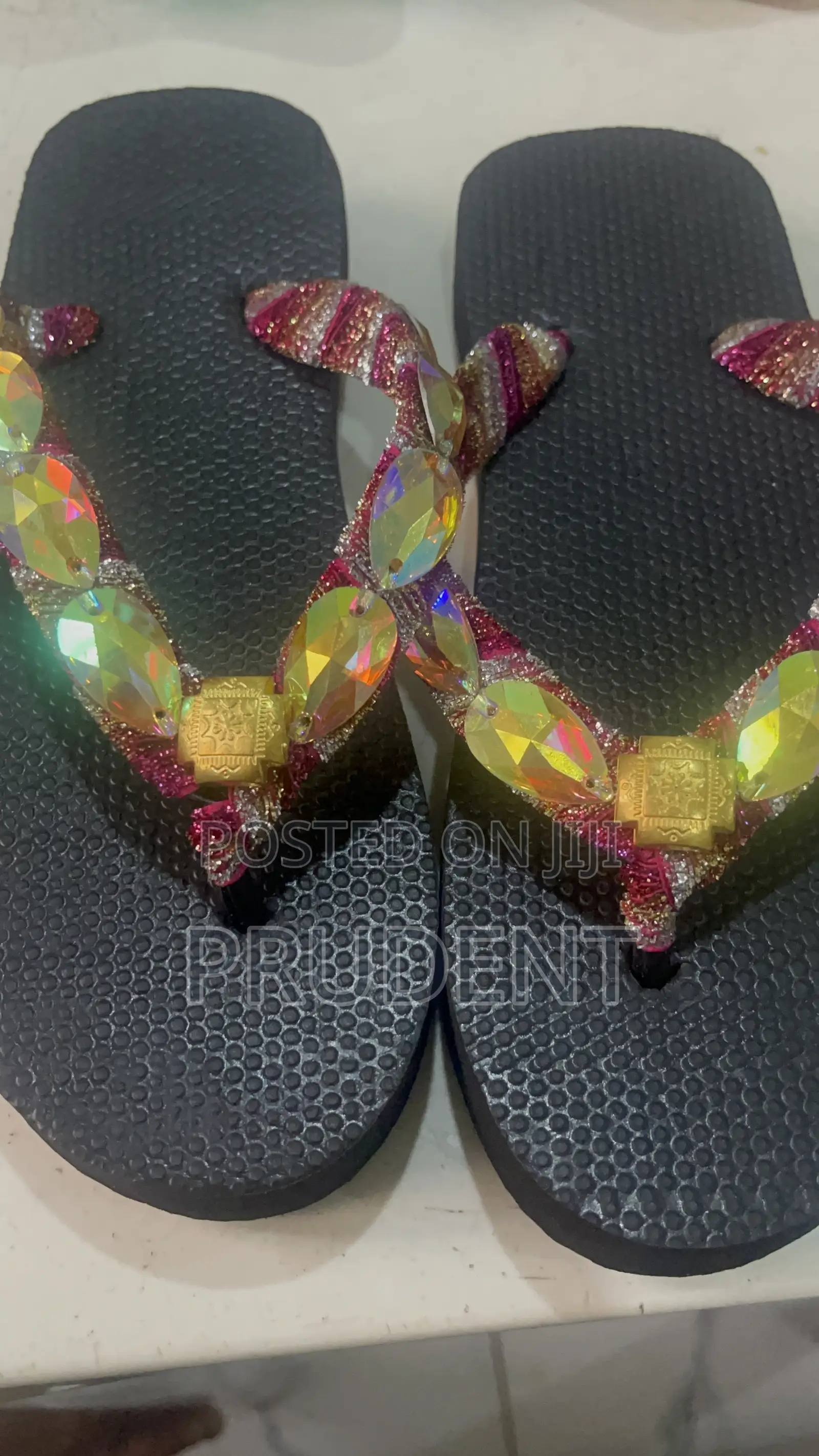 Slippers With Beautiful Beads