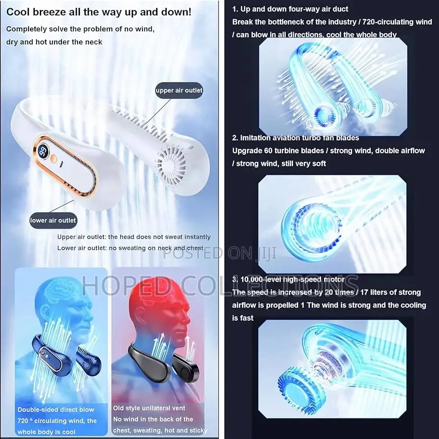 Bladeless Hanging Neck Fan