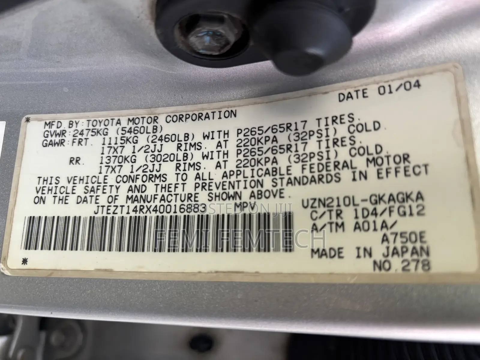 Toyota 4-Runner 2004 Silver