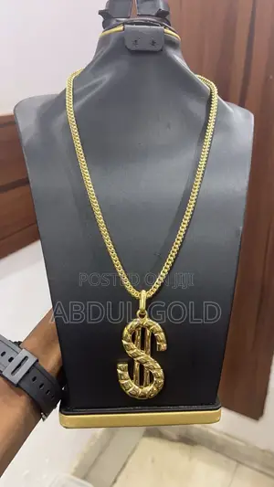 Rope Chain With Dollar Pendants