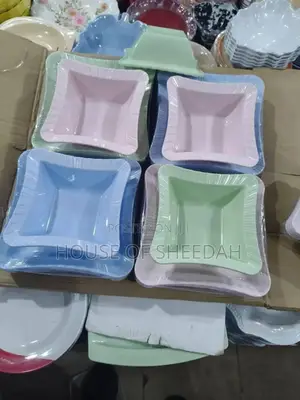 24pcs Flat and Soup Unbreakable Plates